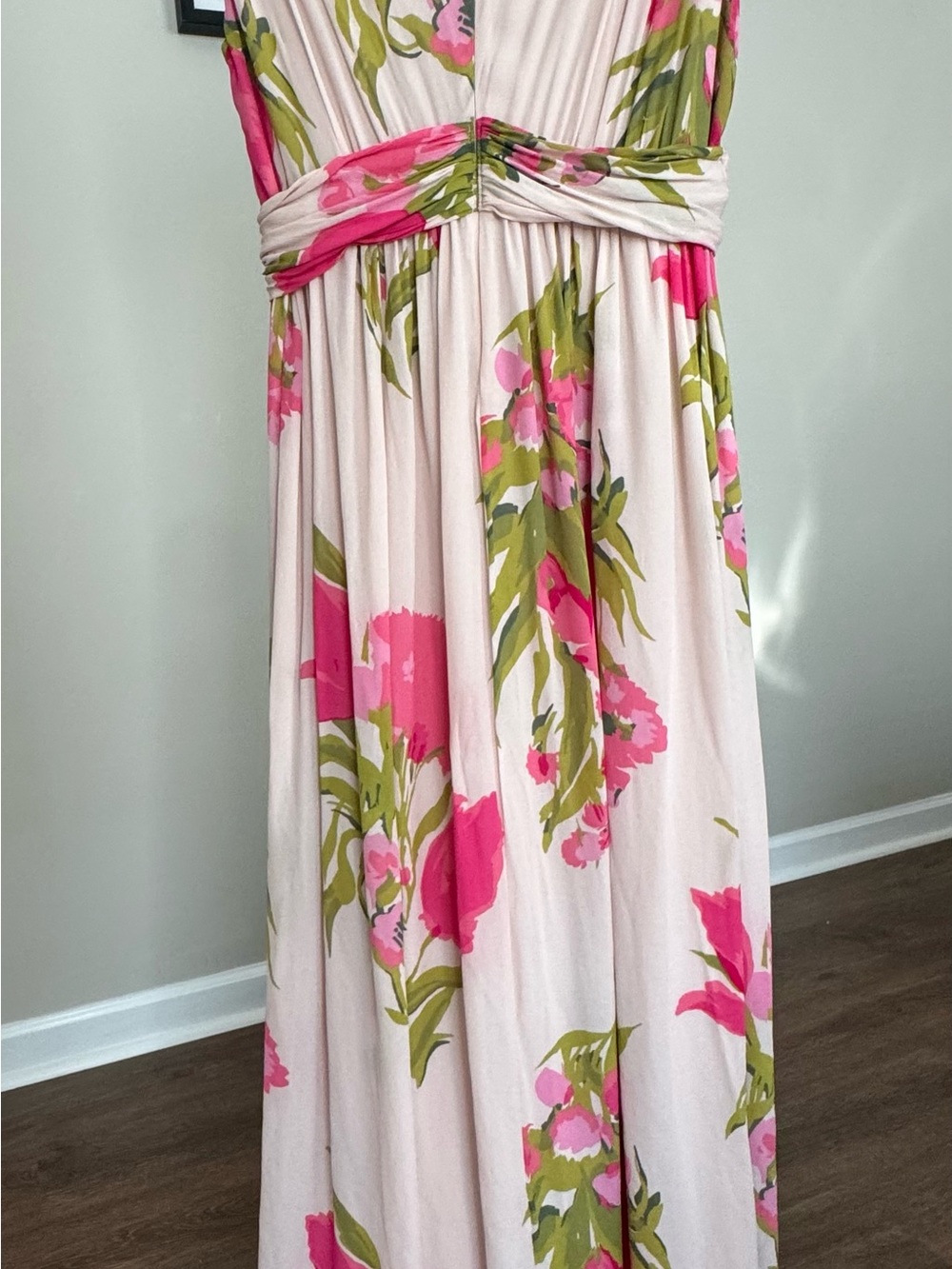 Boden Peony Maxi Dress with Twist Bodice 16R - Picture 2 of 6